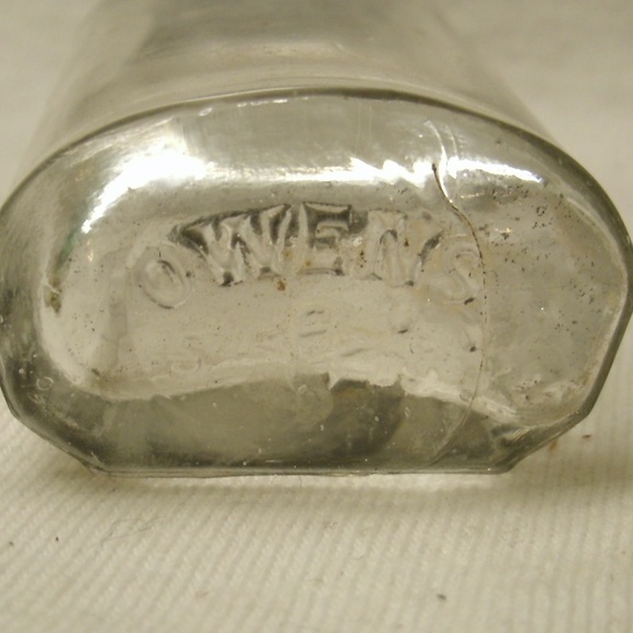 Owens Accents Vintage Clear Glass Owens Medicine Bottle Poshmark